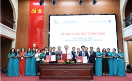 Đại diện các bên ký kết biên bản hoàn thành đợt khảo sát chính thức