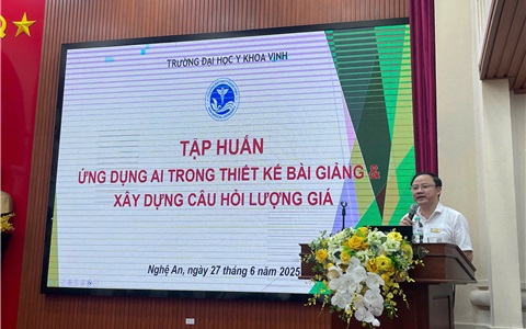 Y khoa Vinh thúc đẩy ứng dụng công nghệ trí tuệ nhân tạo (AI)