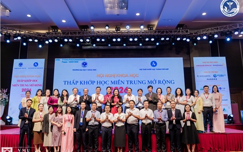 Hội nghị Khoa học Thấp khớp học Miền Trung mở rộng năm 2026: Kết nối tri thức – Cập nhật tiến bộ y học