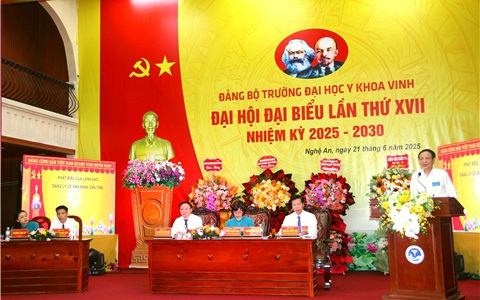 Đại hội Đảng bộ trường Đại học Y khoa Vinh nhiệm kỳ 2025-2030: Phát triển đột phá