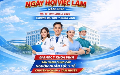 Nhu cầu tuyển dụng trong Ngày hội việc làm Đại học Y khoa Vinh năm 2026