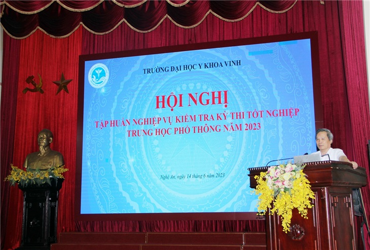 PGS.TS. Cao Trường Snh - P. Hiệu trưởng, Giám đốc Bệnh viện - phát biểu khai mạc Hội nghị