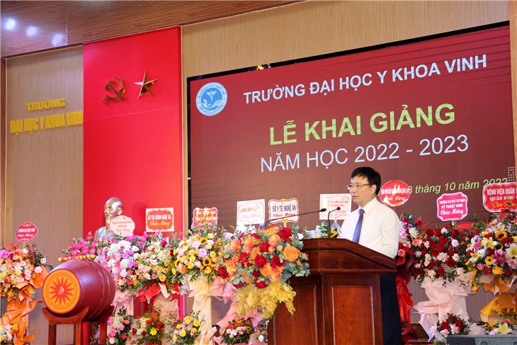 Đ/c Bùi Đình Long - P. Chủ tịch UBND tỉnh Nghệ An - phát biểu chỉ đạo tại buổi lễ