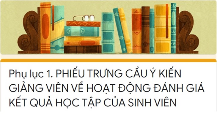 Phiếu trưng cầu ý kiến giảng viên