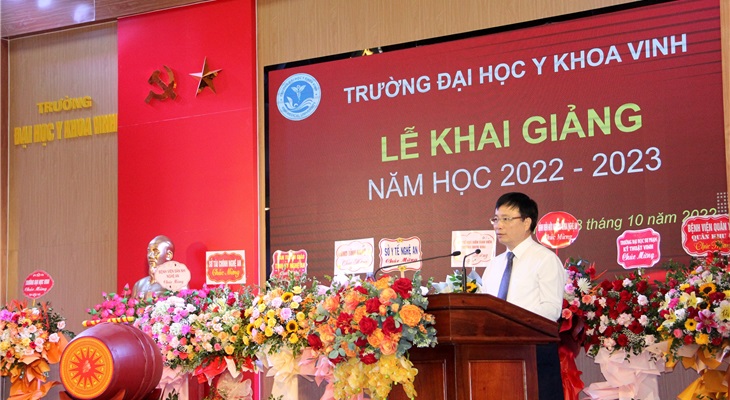 Đ/c Bùi Đình Long - P. Chủ tịch UBND tỉnh Nghệ An - phát biểu chỉ đạo tại buổi lễ